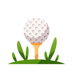 Wall Mural - golf ball on a tee vector isolated illustration
