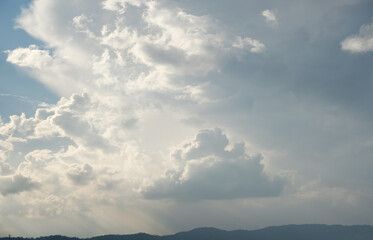 Wall Mural - cloud before rainy storm,gray clouds
