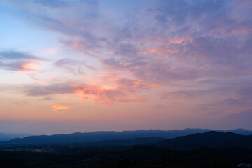 Wall Mural - sky and clouds at sunset