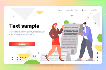 Poster - people reading paper letter new mail message communication concept horizontal full length copy space