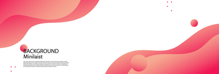 Poster - Panoramic abstract background with  cut out paper layers composition. fluid 3d in popup shape illustration for poster layout, banner, and copy space.