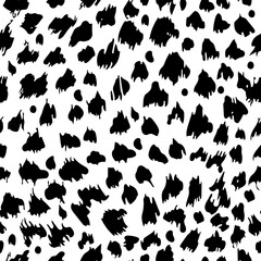 Aufkleber - Leopard skin texture. Animal background. Seamless pattern for your design. Vector illustration