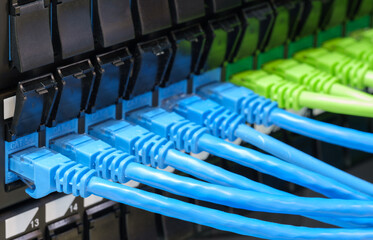 Poster - Internet communication equipment, internet communications concept background