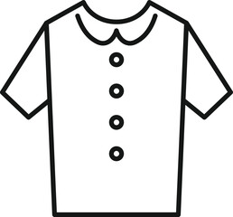 Wall Mural - Clean shirt icon outline vector. Fashion suit