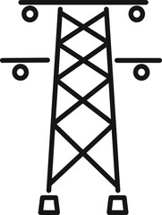 Poster - Electric tower icon outline vector. Water energy