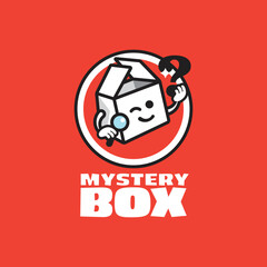 Mystery Box Mascot Logo