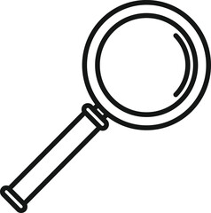Poster - Search magnifier icon outline vector. Secret service