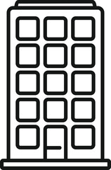 Sticker - Building agent icon outline vector. Service support