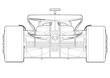 Silhouette F1-75 2022 Car Vector