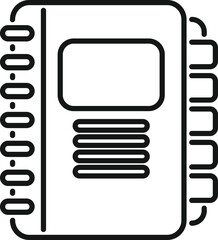 Poster - Folder social icon outline vector. System platform
