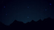 © syleaf - gradienr starry night background and mountain