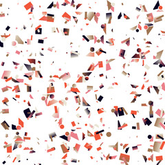Aufkleber - minimal art graphic pattern design aesthetics made with abstract vector geometric shapes