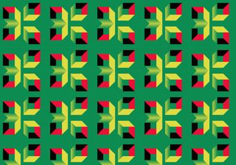Poster - Pop Art Aesthetics Abstract Vector Pattern With Weird Geometric Shapes And Bizarre Artistic Forms