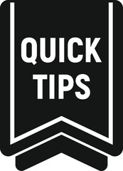 Sticker - Sticker tip icon simple vector. Quick trick