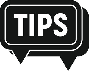 Sticker - Help tip icon simple vector. Quick trick