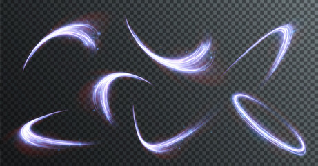 Poster - Light pink Twirl. Curve light effect of pink line. Luminous pink circle. Light pink pedistal, podium, platform, table. Vector PNG. Vector illustration