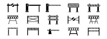 Barrier Icons Set Vector Image
