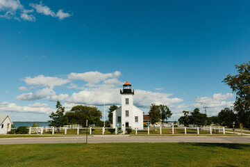 Lighthouse with blue sky