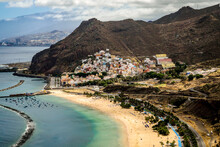 Las Teresitas Beach In San Andres, Santa Cruz De Tenerife, Tenerife, Canary Islands, Spain
