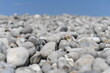 Mineralien Steine am Strand als Hintergrund