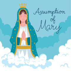 Wall Mural - assumption of mary poster