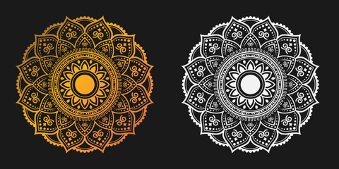 Ornamental Geometric luxury mandala pattern vector design 