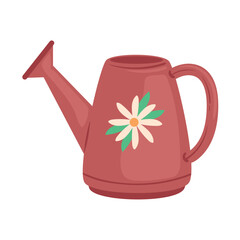 Wall Mural - red gardening sprinkler pot