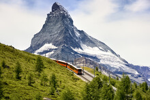 Gornergrat Train And Matterhorn
