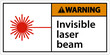 © Seetwo - Warning Sign invisible laser beam On White Background