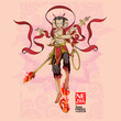 Nezha the third prince of lotus vector illustration
is a protection deity in Chinese folk religion