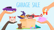 garage sale, toys, used, purchasing at garage sale