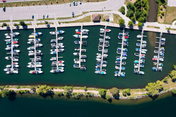 Centennial park boat views looking down boat yard 