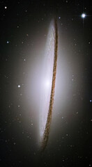 Wall Mural - sombrero galaxy, m104 ngc 4594, constellation virgo. elements of this picture furnished by nasa