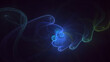 © BetiBup33 - 3D rendering abstract multicolor technology fractal light background