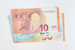 © grthirteen - 5, 10, 20, 50 euro banknotes. Money on white background