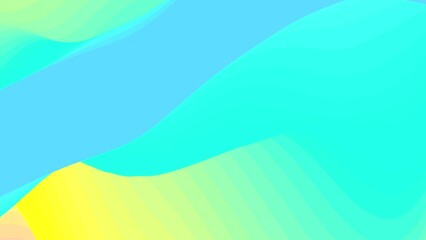 Poster - Looped animation. Abstract colorful wavy background in bright rainbow colors. Modern colorful wallpaper. 3d rendering.