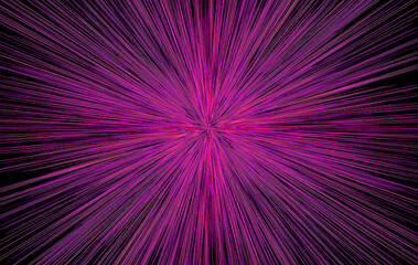 Hyperspace warp in galaxy. Stars dynamic warp. Starburst	