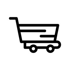 shopping cart icon or logo isolated sign symbol vector illustration - high quality black style vector icons
