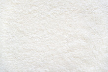 White Delicate Soft Background Of Plush Fabric

