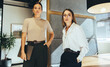 Leinwandbild Motiv Confident businesswomen standing in an office