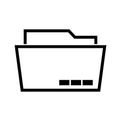Aufkleber - Simple document folder icon. Vector.