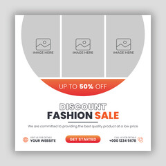 Poster - Fashion sale social media post template