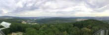 View From The Mountain. Kosice, Slovakia. Panoramic Photo.