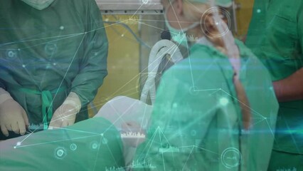 Poster - Animation of data processing over diverse surgeons during surgery