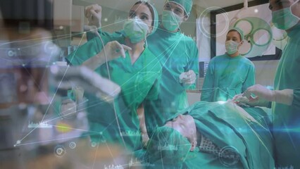 Poster - Animation of data processing over diverse surgeons during surgery