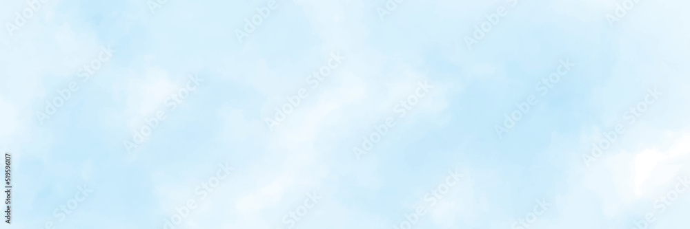 blue sky background with tiny clouds. panorama Stock Vector | Adobe Stock