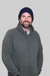 Man Wearing Hoodie and Beanie for Fall Weather