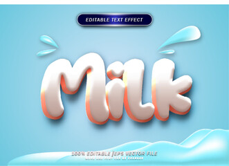 Poster - Milk editable text effect
