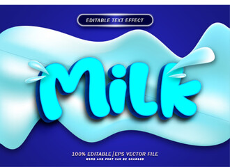 Poster - Milk editable text effect