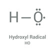 chemical structure of Hydroxyl radical (HO)